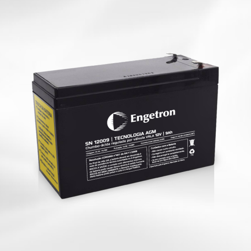 Pack de baterias com 1 bateria de 12V/9Ah